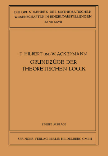 Grundzüge der Theoretischen Logik