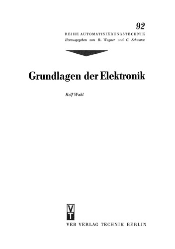 Grundlagen der Elektronik