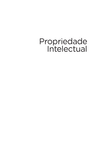 Propriedade Intelectual. Introdução a Propriedade Intelectual Como Informação