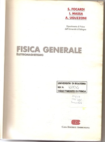 Fisica Generale (Elettromagnetismo)