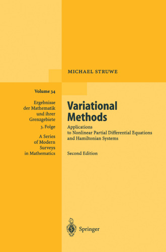 Variational Methods: Applications to Nonlinear Partial Differential Equations and Hamiltonian Systems