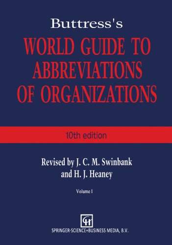 Buttress’s World Guide to Abbreviations of Organizations