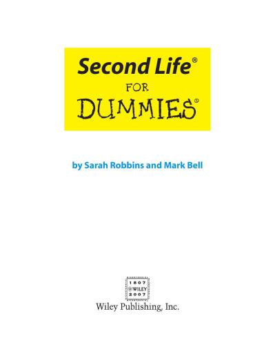 Second Life For Dummies