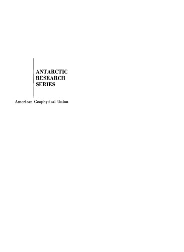 Geology and Paleontology of the Antarctic