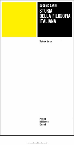 Storia della filosofia italiana