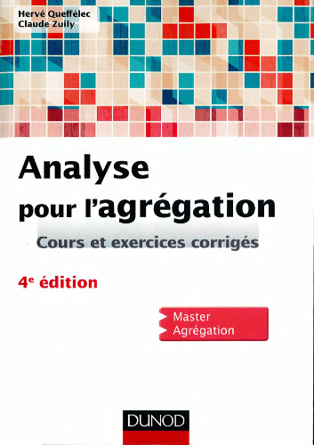 Analyse pour l'agrégation