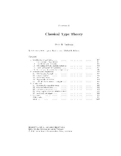 Classical Type Theory, Chapter 15 of Handbook of Automated Reasoning