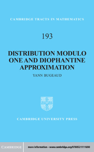 Distribution Modulo One and Diophantine Approximation