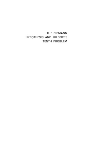 The Riemann hypothesis and Hilbert's tenth problem