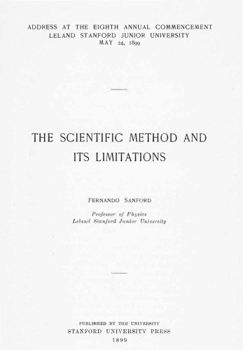 The Scientific Method and Its Limitations