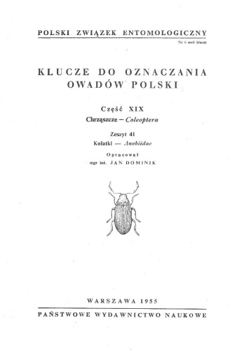 Część XIX - Coleoptera (zaplanowano 100 zeszytów) 41