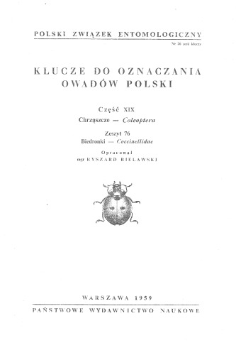 Część XIX - Coleoptera (zaplanowano 100 zeszytów) 76