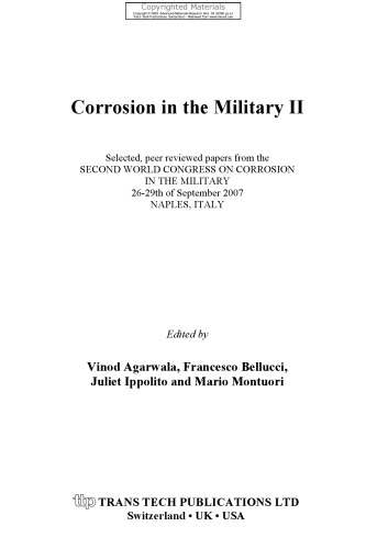 Corrosion in the Military II