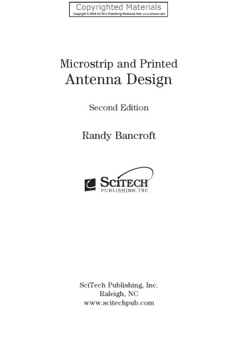 Microstrip and Printed Antenna Design