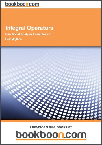 Integral Operators