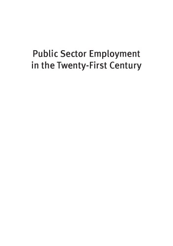 Public Sector Employment in the Twenty-First Century