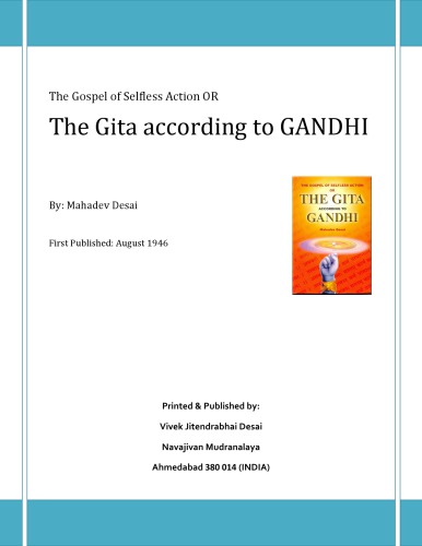 The Gita according to GANDHI