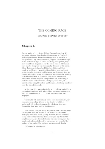 The coming race