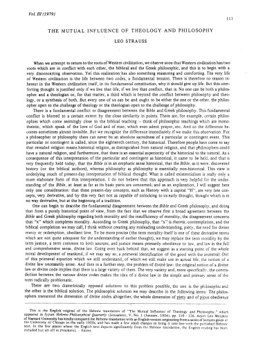 The Mutual Influence of Philosophy & Theology [ocr]