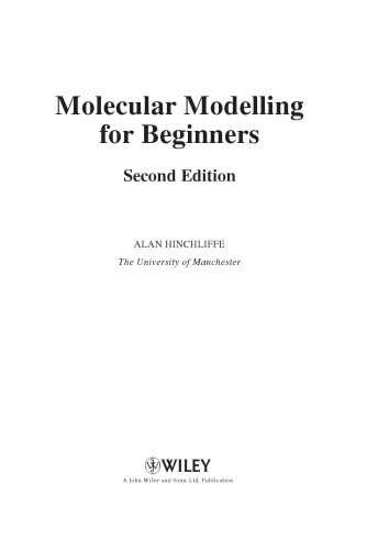 Molecular Modelling for Beginners