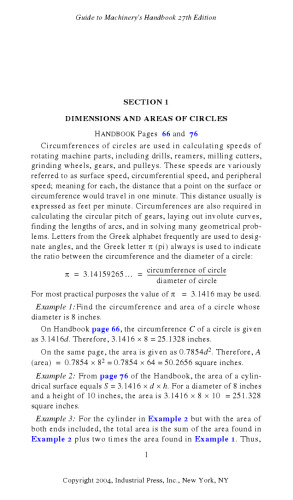 Machinery's Handbook Guide 27th Edition ()
