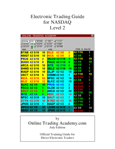 Electronic Trading Guide For Nasdaq L2