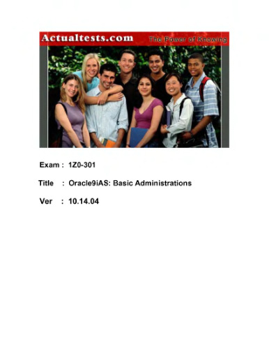 ACTUALTESTS ORACLE 1Z0-301 EXAMCHEATSHEET V10 14 04