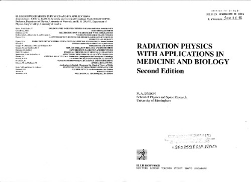 Radiation Physics with Applications in Medicine and Biology