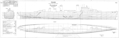 Чертежи кораблей французского флота - FOCH 1929