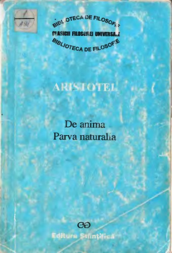 De anima. Parva naturalia