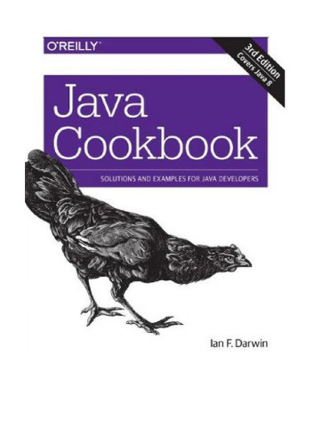 Java Cookbook
 Early release revision 3 (2014-03-11)