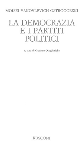 La democrazia e i partiti politici