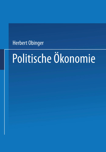 Politische Ökonomie: Demokratie und wirtschaftliche Leistungsfähigkeit