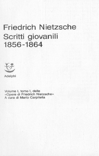 Scritti giovanili 1856-1864