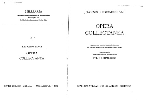 Opera collectanea