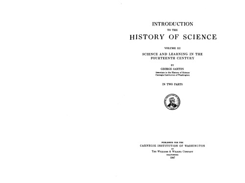 Introduction to the History of Science