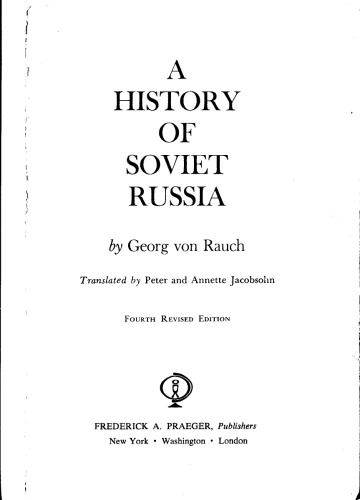 A History of Soviet Russia