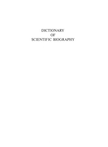 Dictionary of scientific biography, vol 7