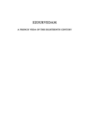 Ezourvedam: A French Veda of the Eighteenth Century