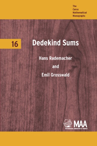 Dedekind sums