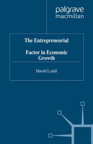 The Entrepreneurial Factor in Economic Growth