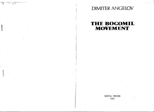 The Bogomil Movement