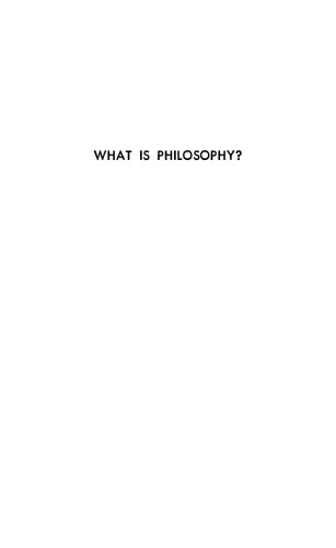 What is philosophy?