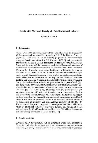 3-nets with maximal family of two-dimensional subnets