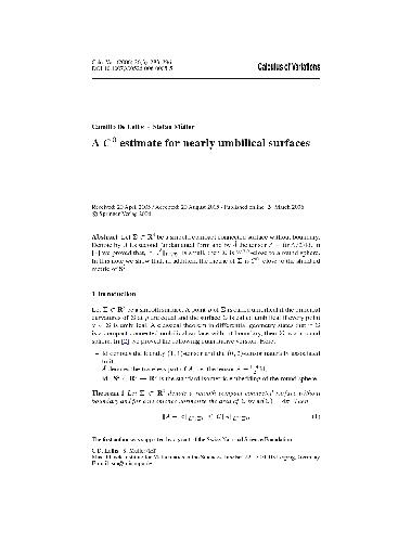 A C^0 estimate for nearly umbilical surfaces