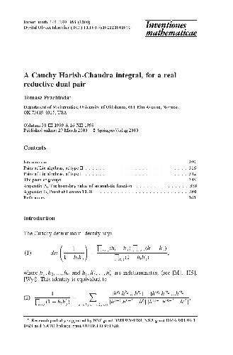 A Cauchy Harish-Chandra integral, for a real reductive dual pair