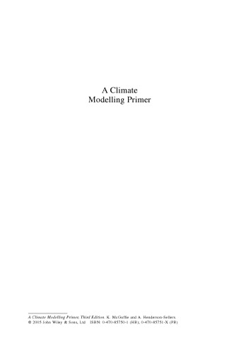 A Climate Modelling Primer