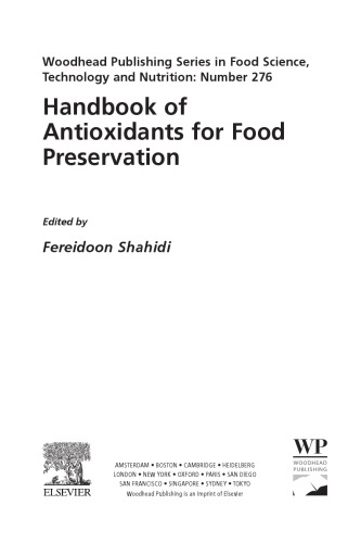 Handbook of Antioxidants for Food Preservation