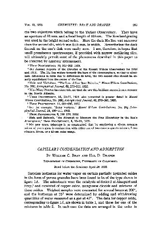 Capillary Condensation and Adsorption