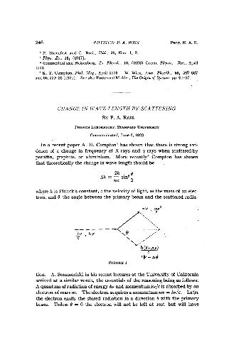 Change in Wave-length by Scattering